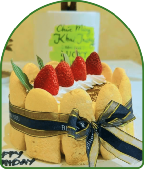 Bánh kem Tiramisu trái cây size 12